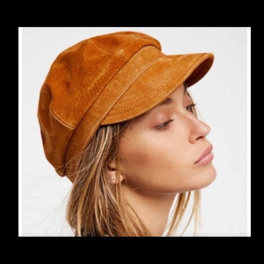 Free People Avery Suede Lieutenant Hat